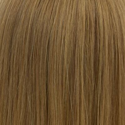 Peruka topper z naturalnych włosów słowiańskich ciemny blond z refleksami STILLA 30cm 8/12+12/14H