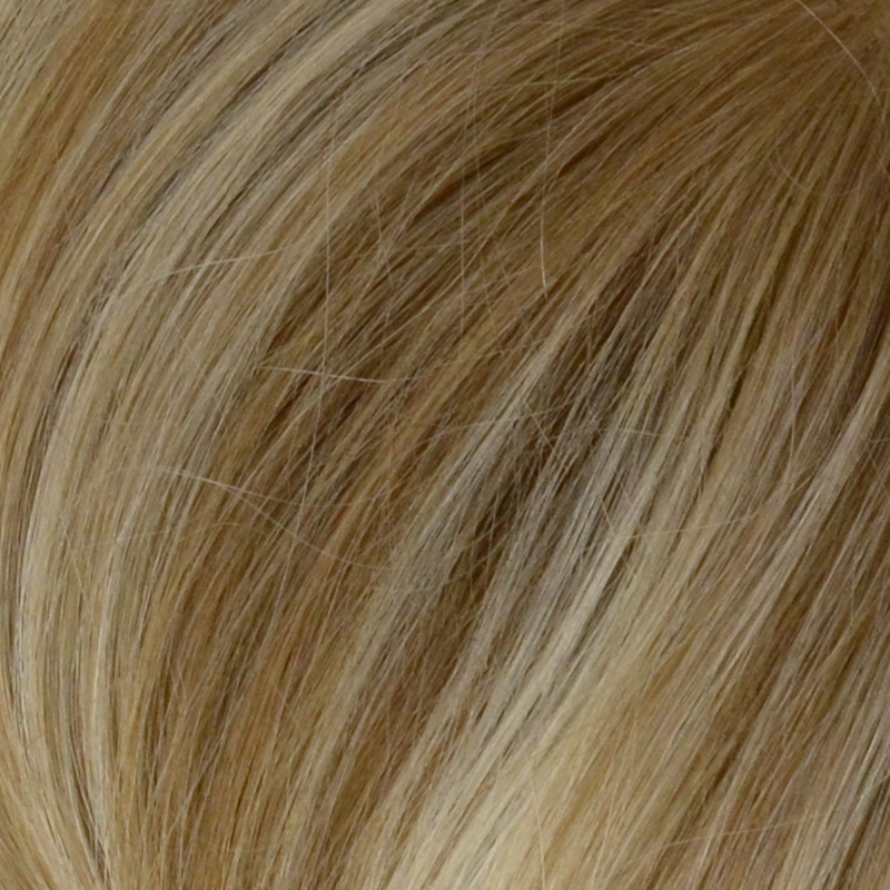 Peruka topper z naturalnych włosów słowiańskich wielotonowy blond ombre ALUNA 20cm 14+LP16ASH