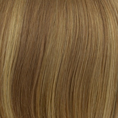 Peruka naturalna włosy słowiańskie, średni brąz i blond refleksy TERI S 12R+14/16H
