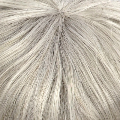Tupet męski z włosów naturalnych remy siwy BRUN 380