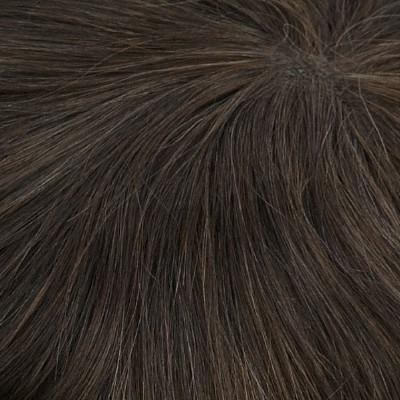 Męski tupet z włosa naturalnego remy bardzo ciemny brąz MOSI 710