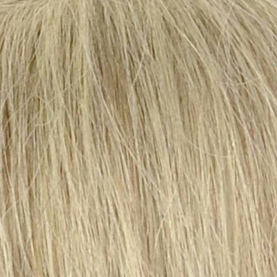 Peruka topper naturalny z włosów słowiańskich virgin jasny siwy 48cm DELMAR Lightgrey