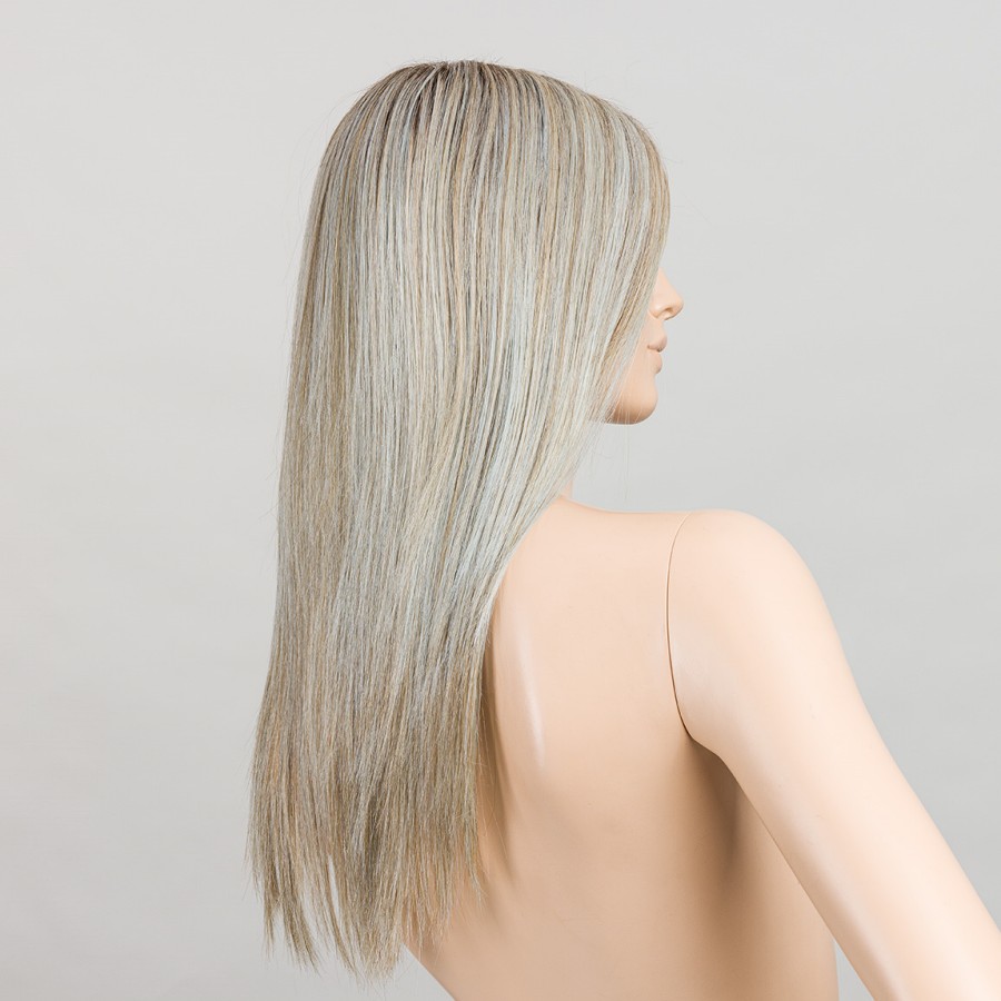Długa peruka z włosów syntetycznych blond z miętowymi refleksami i odrostem CLOUD pastel mint/rooted