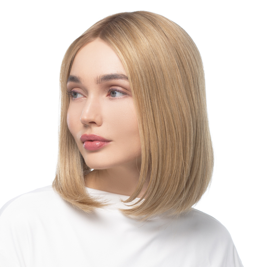 Peruka naturalna damska z włosów azjatyckich blond BIWA 12/14R+14/16ASH+16H
