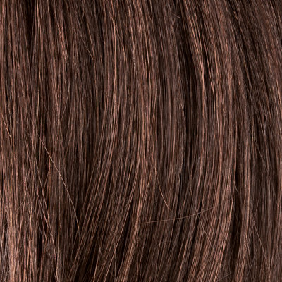 Półperuka z włosów syntetycznych ciemnoczekoladowy brąz z odrostem SECRET HI darkchocolate/rooted