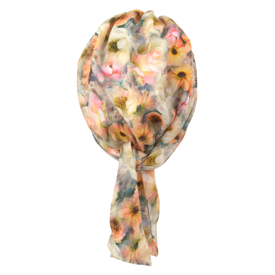 Turban w delikatny kwiatowy wzór CROCUS K-400