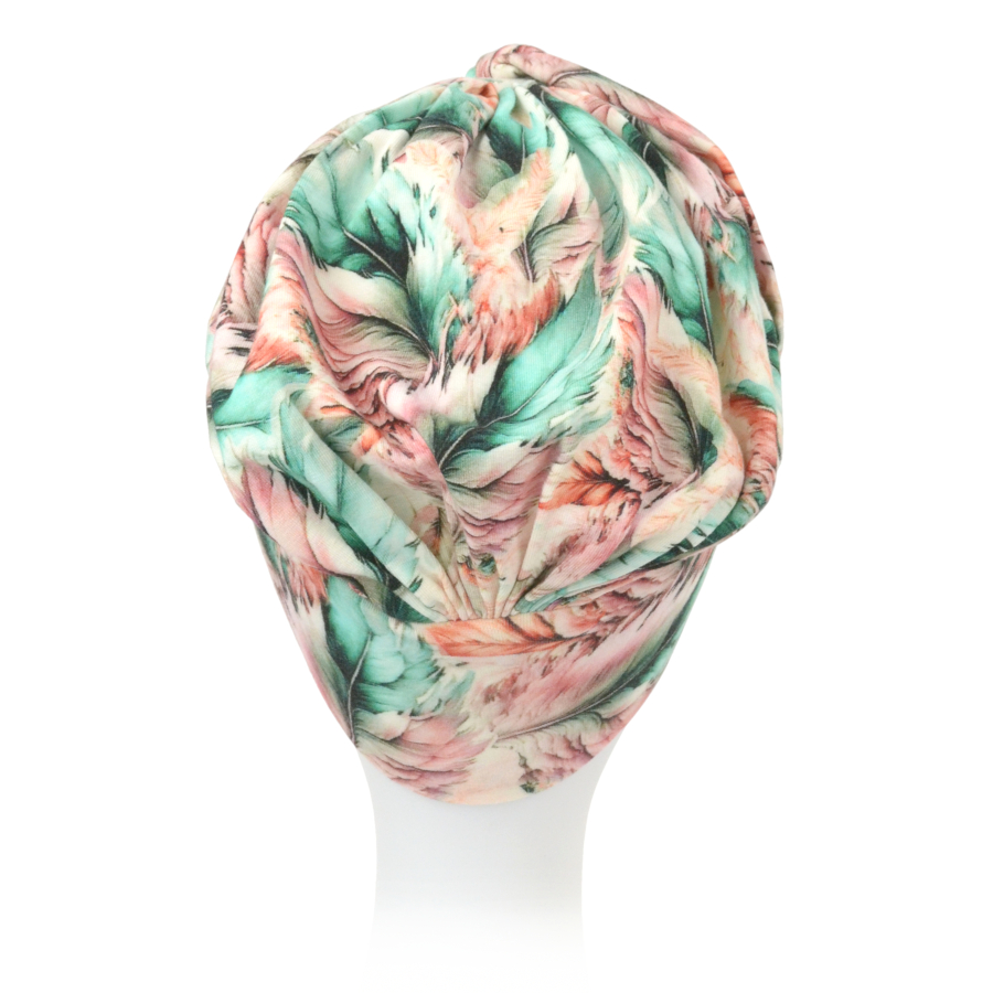 Ładny i wygodny turban wielokolorowy wzór ELA 409