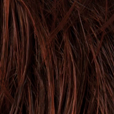 Krótka peruka syntetyczna ciemny kasztanowy brąz z odrostem READY MONO PART darkauburn/rooted