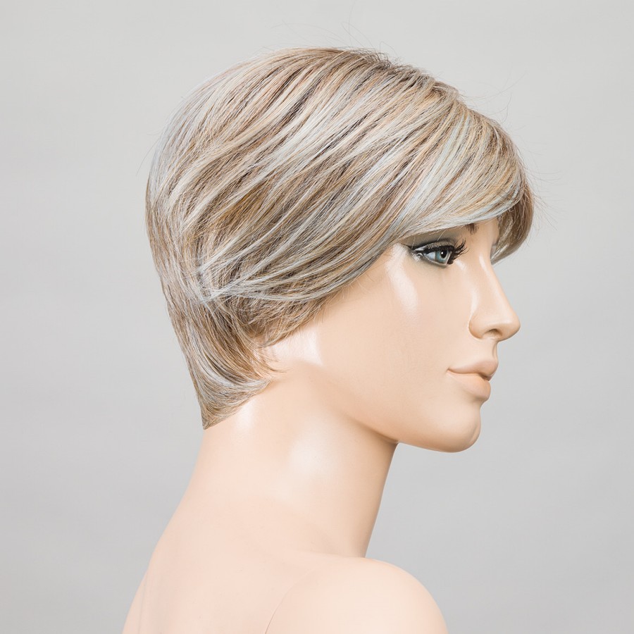 Peruka z włosów syntetycznych blond z pastelowymi miętowymi refleksami LINK MONO PART pastel mint/rooted