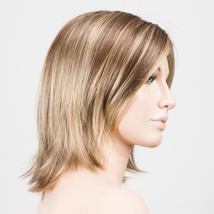 Peruka syntetyczna klasyczny bob z minimalnym cieniowaniem bursztynowy blond z odrostem UNITED MONO PART bernstein/rooted