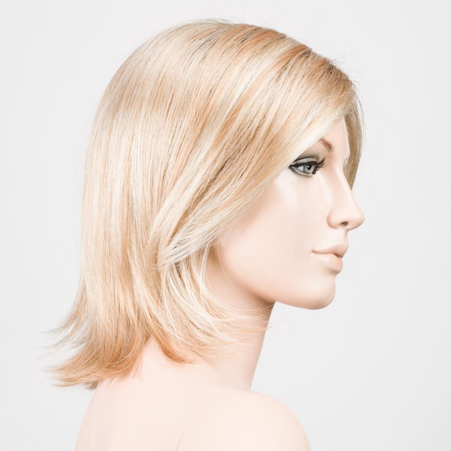 Peruka syntetyczna klasyczny bob z minimalnym cieniowaniem karmelowy blond z odrostem UNITED MONO PART caramel/rooted