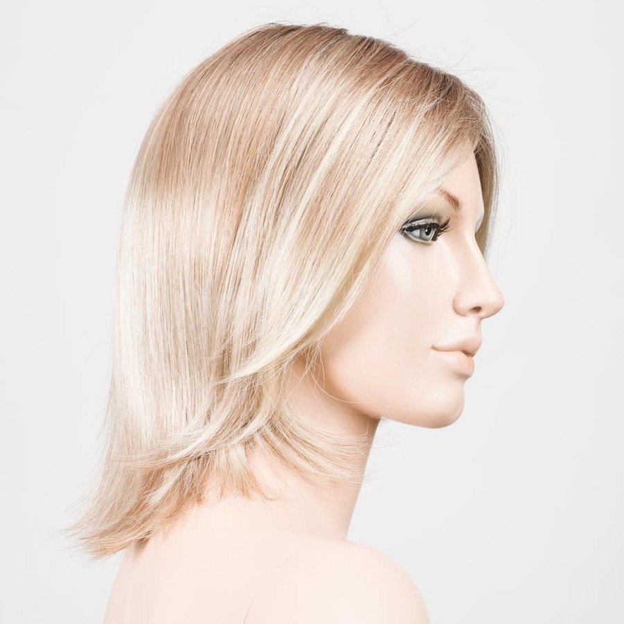 Peruka syntetyczna klasyczny bob z minimalnym cieniowaniem piaskowy blond z odrostem UNITED MONO PART sandyblonde/rooted