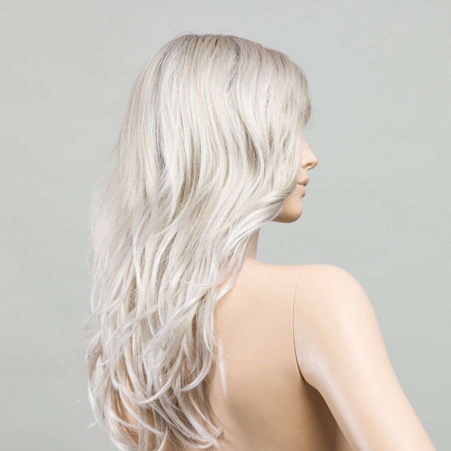 Peruka syntetyczna damska nowoczesna i długa warstwowa fryzura platynowy blond z odrostem ARROW MONO PART platinblonde rooted