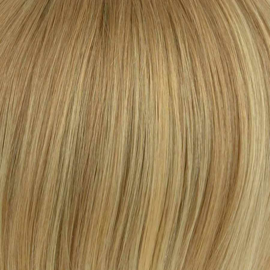 Topper z naturalnych włosów słowiańskich blond z refleksami ALUNA 18cm 14+16H