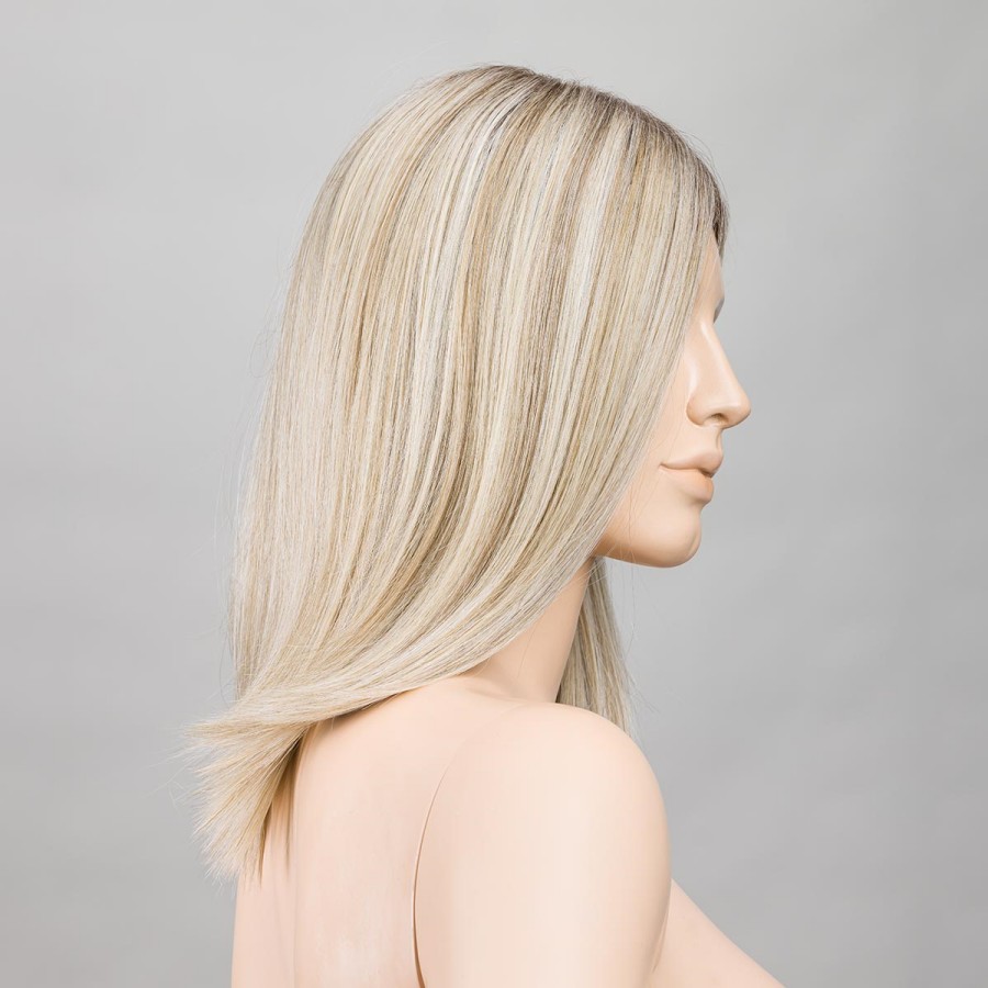 Peruka syntetyczna termoodporna damska szampański blond z odrostem DRIVE MONO PART champagne/rooted