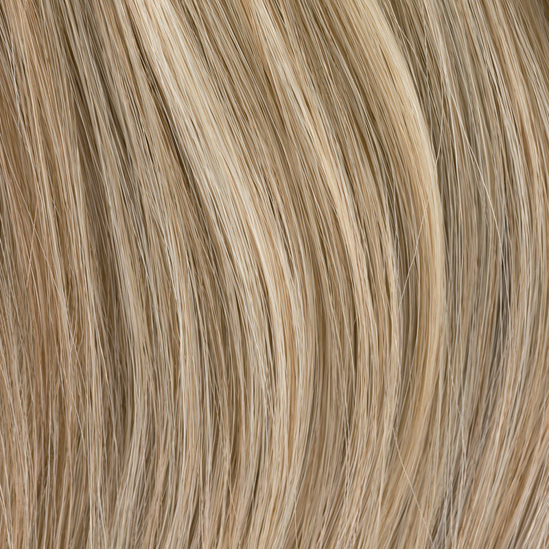 Okrągła treska typu gniazdko z włosów naturalnych wielotonowy piaskowy blond z odrostem ICE sandmulti/rooted