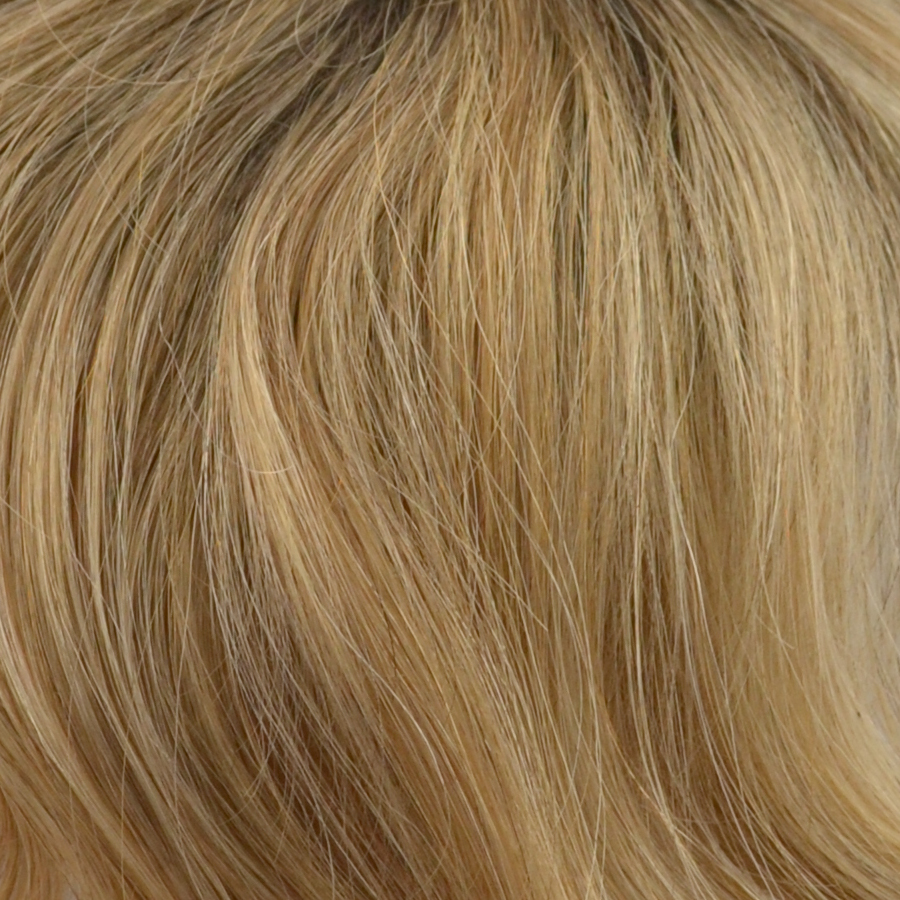 Peruka z naturalnych włosów azjatyckich ciepły blond z odrostem MYSTIC R8/12/14/26