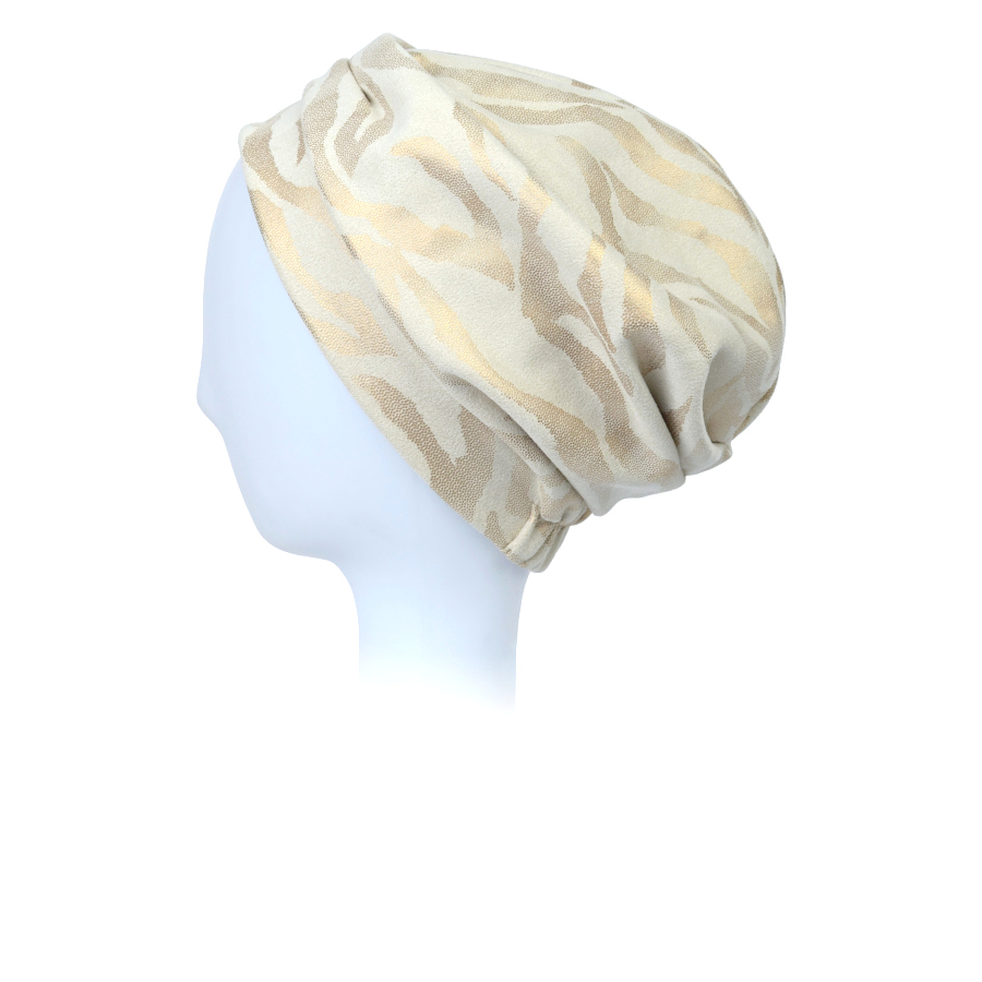 Ciepły beżowo złoty turban ELSA Q22827