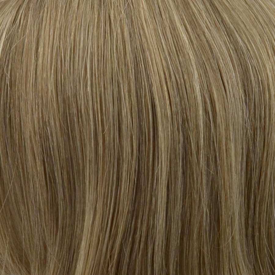 Półperuka z włosów naturalnych azjatyckich ciepły wielotonowy blond TEAR 12+14/16ASH B