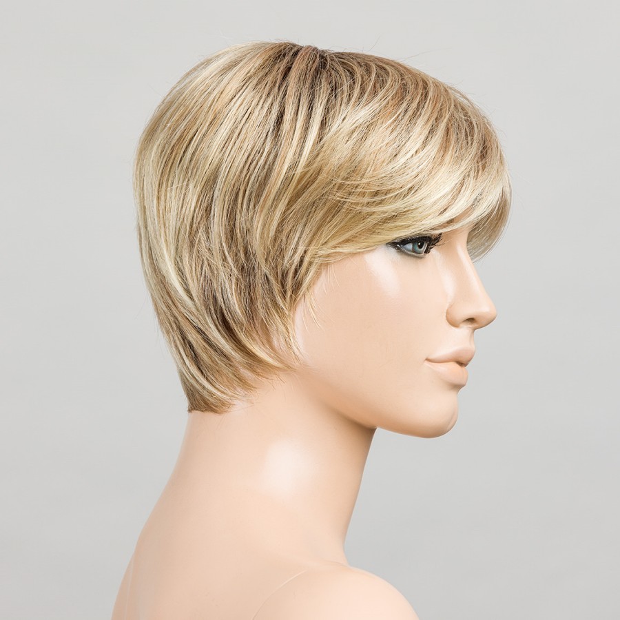 Krótka peruka z włosów syntetycznych piaskowy blond z odrostem TOOL sandyblonde/rooted