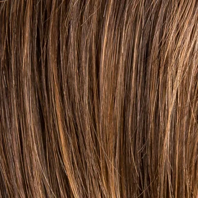 Krótka damska peruka syntetyczna czekoladowy brąz z odrostem GLAM SOFT chocolate rooted