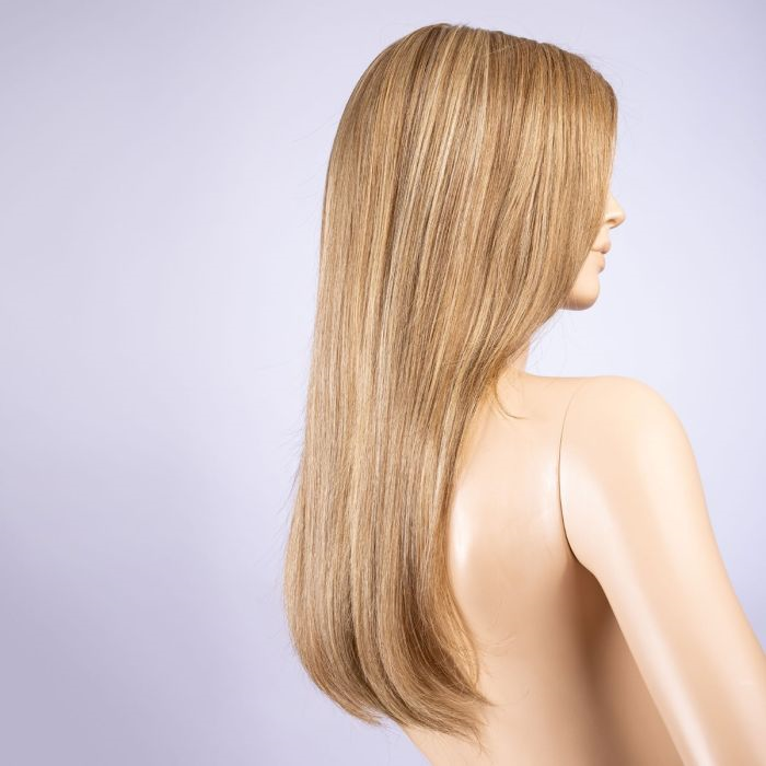 Peruka syntetyczna długa i warstwowa fryzura z grzywką na bok piaskowy blond z odrostem MIRAGE DELUXE sandyblonde rooted
