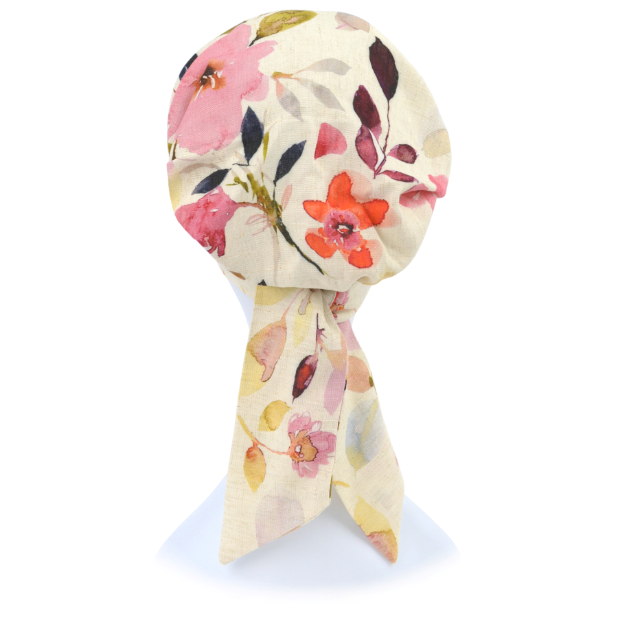 Turban z wiązaniem w kwiaty FELICJA NEW Q-142