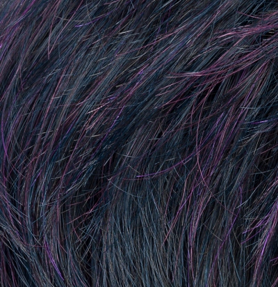 Peruka syntetyczna czarna CLICK black/violet