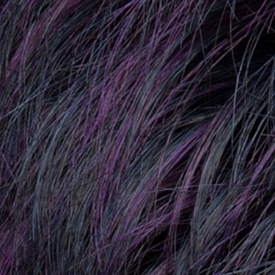 Peruka z włosów syntetycznych czarna PLAY black/violet