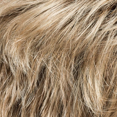 Krótka peruka syntetyczna z miękkim cieniowaniem i teksturowaną grzywką piaskowy blond z odrostem COCO sand/rooted