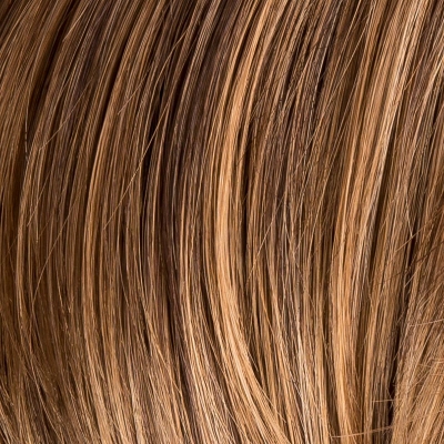 Krótka klasyczna i elegancka peruka typu bob kawowy brąz z odrostem AMY DELUXE mocca/rooted