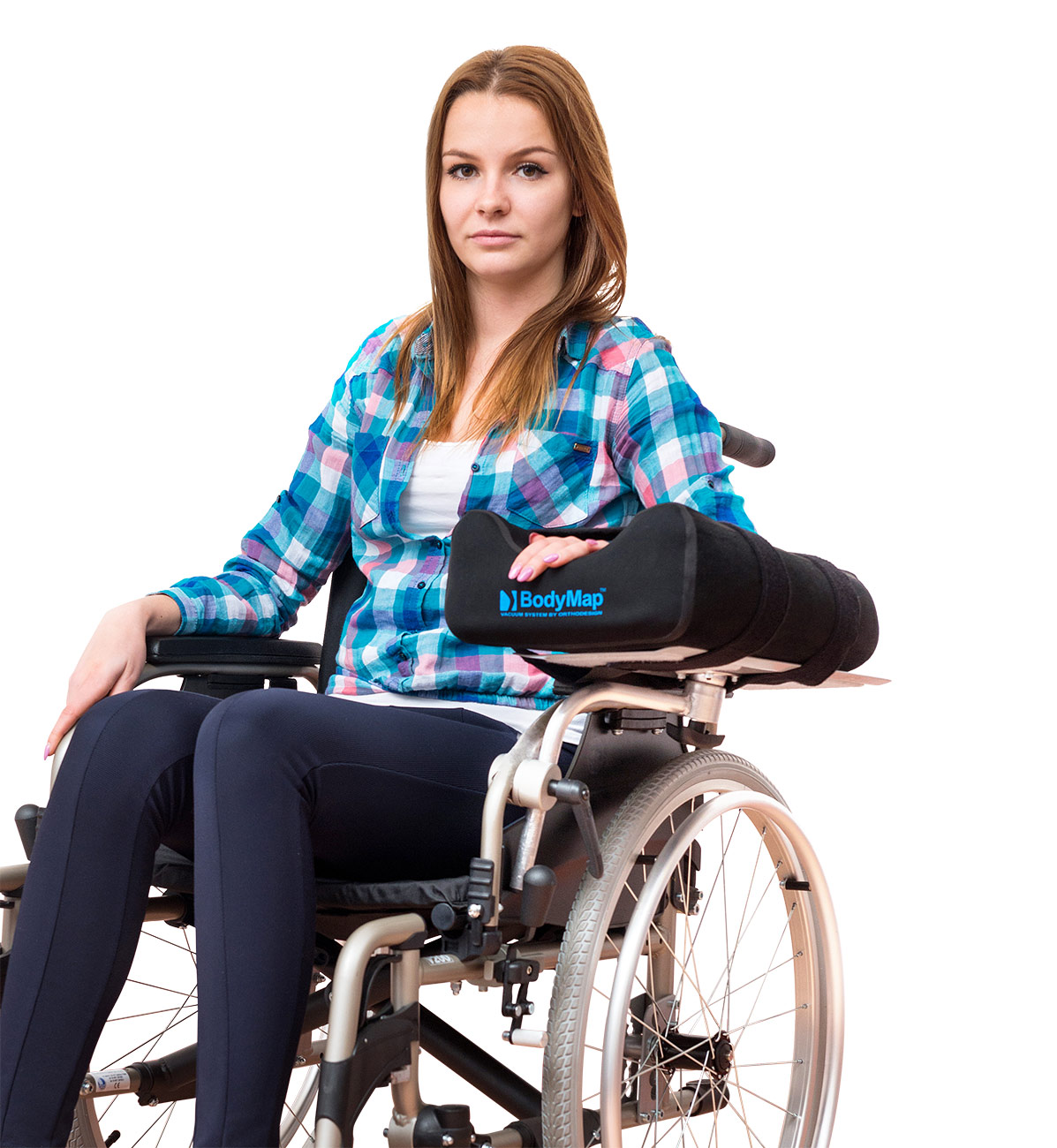 BodyMap® E – Stabilizator przedramienia do wózków i pionizatorów