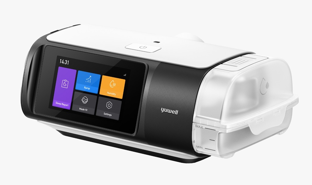 Aparat do bezdechu sennego YH-680B z nawilżaczem i modułem GSM (AUTO CPAP), biały