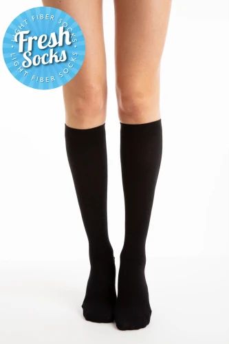 Podkolanówki uciskowe cienkie z bawełny 1 klasa kompresji 18-22 mmHg RelaxSan Cotton Socks Fresh