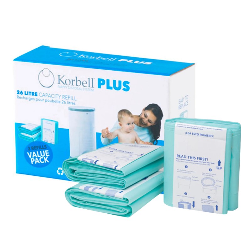 Wkłady do kosza na pieluchy 26 l Korbell Plus