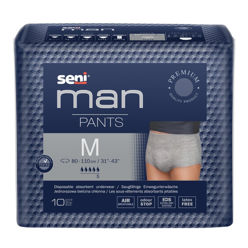 Bielizna chłonna dla mężczyzn Seni Man Pants