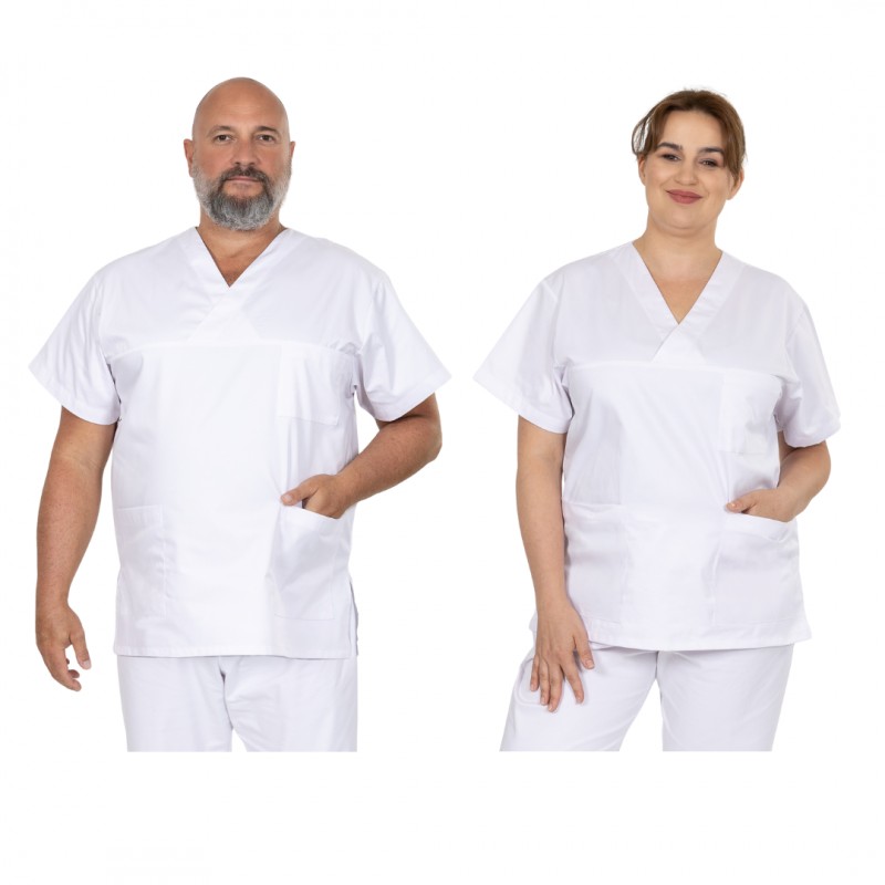 Bluza MEDIFIT model 36 unisex Matopat, biała