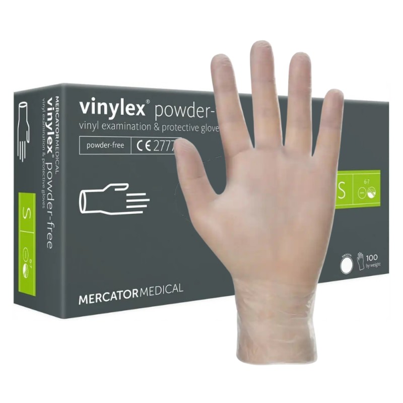 Rękawice winylowe Mercator Vinylex PF niepudrowane 100 szt.