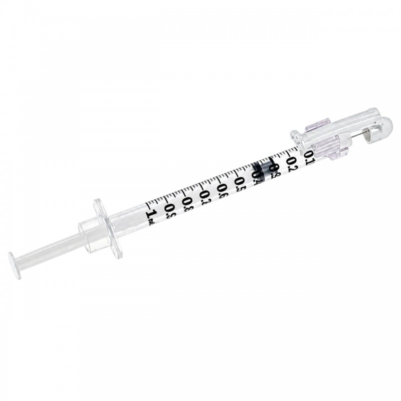 Strzykawka bezpieczna BD SafetyGlide 1 ml ze zintegrowaną igłą ze ścięciem 1 szt.