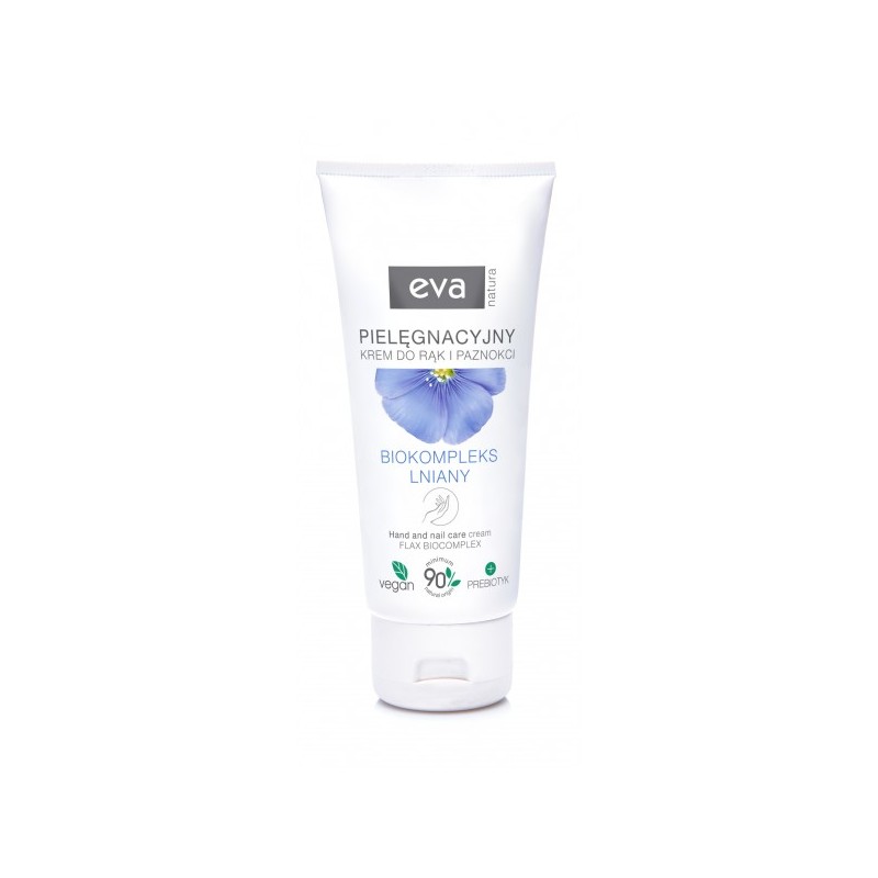 Pielęgnacyjny krem do rąk z biokompleksem lnianym Eva Natura, 75 ml
