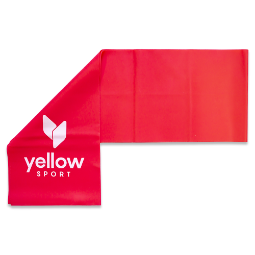 Taśma do ćwiczeń yellowFLAT band czerwona (opór 2-4 kg)