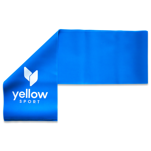 Taśma do ćwiczeń yellowFLAT band niebieska (opór 9-11kg)