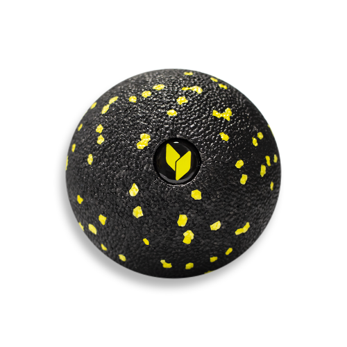 yellowMASSAGE Ball piłeczka do masażu EPP, czarno-żółta