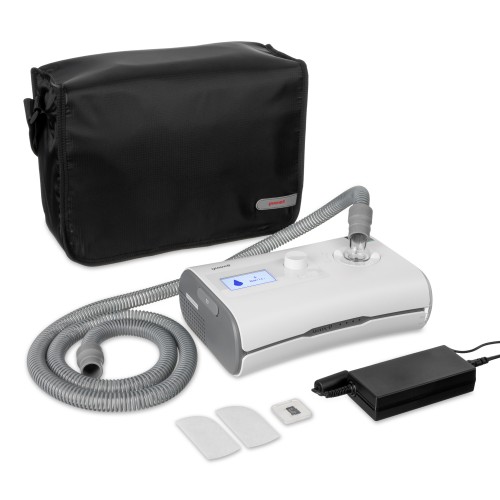 Aparat do leczenia bezdechu sennego AUTO CPAP z wbudowanym podgrzewanym nawilżaczem