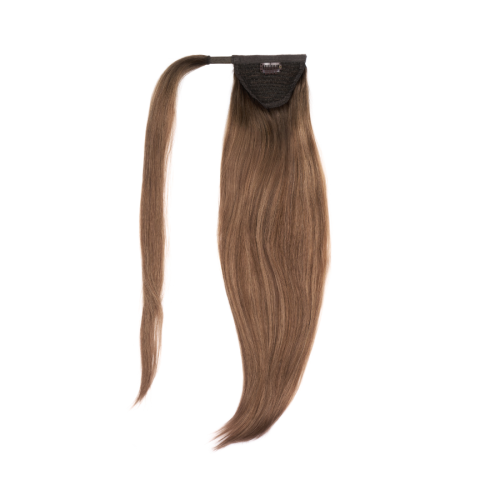 Kucyk kolor rooted brown balayage