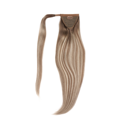 Kucyk kolor rooted grey balayage