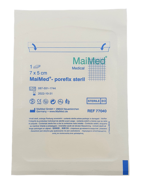 Porefix Jałowy plaster pooperacyjny 5x7 cm 1 sztuka Maimed