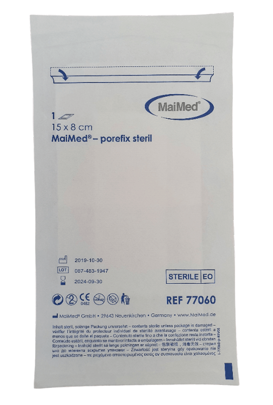 Porefix Jałowy plaster pooperacyjny 8x15 cm 1 sztuka Maimed