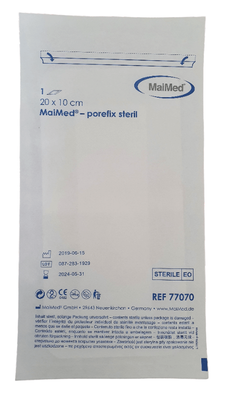 Porefix Jałowy plaster pooperacyjny 10x20 cm 1 sztuka Maimed