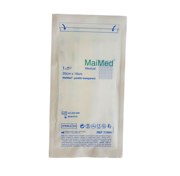 Porefix Jałowy transparentny plaster pooperacyjny 10x20 cm 1 sztuka Maimed